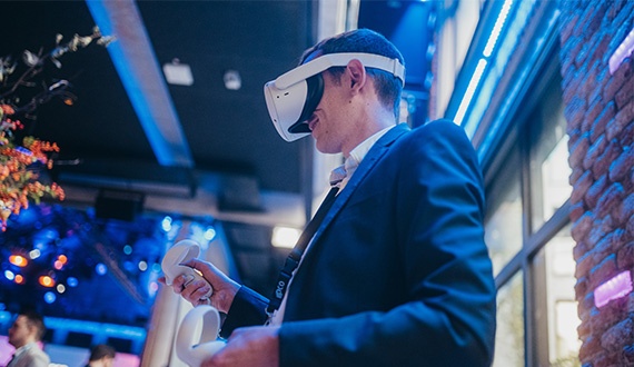 VR-Brille beim Deutschen IT-Security Kongress 2022